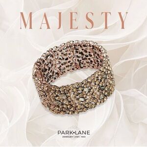 Park Lane Majesty Sparkling Gold Stretch Bracelet